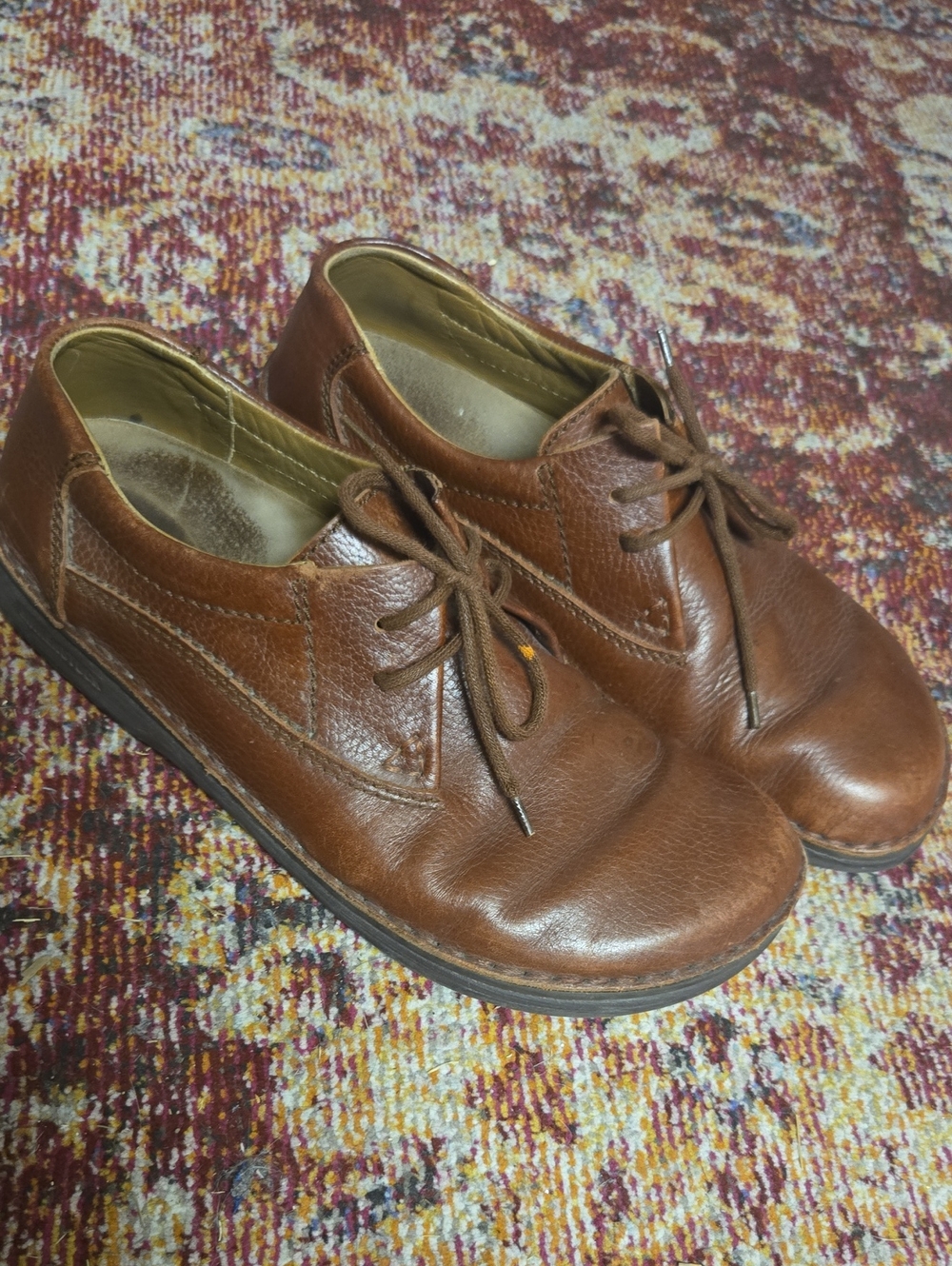 Birkenstock Men's Brown Leather Chukka Shoes Size 43 MENS 10